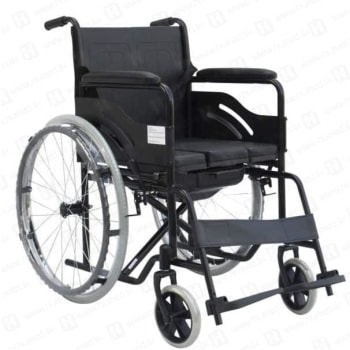Powder Coated Commode Wheelchair